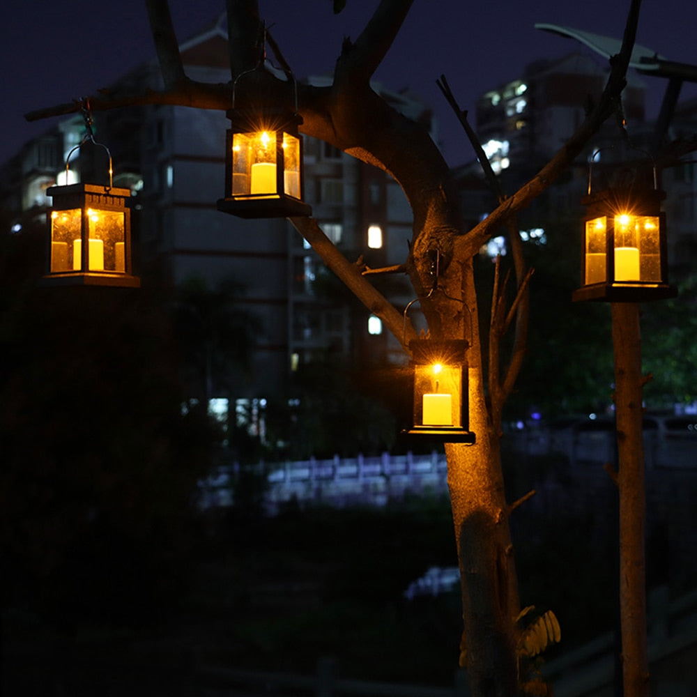 Solar Palace Lantern Lawn Camping Decoration Landscape Courtyard Garden European-style LED Atmosphere Candle Light