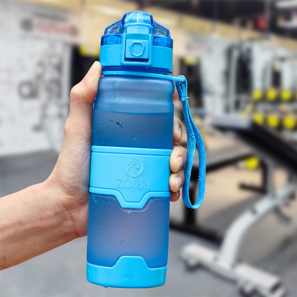 ZORRI Sports Water Bottle Protein Shaker Bpa Free Eco-Friendly Portable Gym Hiking Drinkware Bottle Gourds Botella De Agua