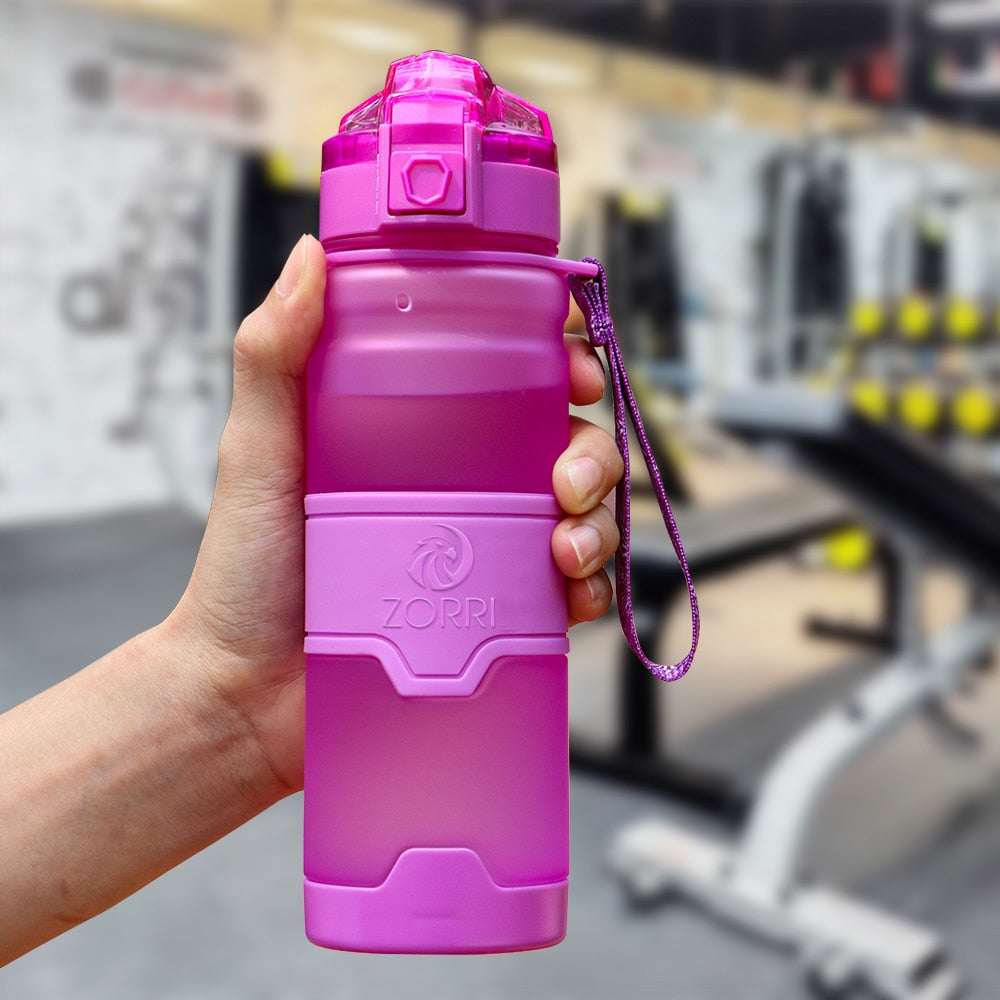 ZORRI Sports Water Bottle Protein Shaker Bpa Free Eco-Friendly Portable Gym Hiking Drinkware Bottle Gourds Botella De Agua