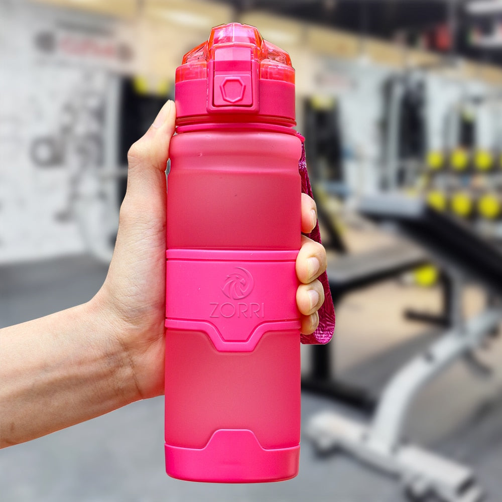 ZORRI Sports Water Bottle Protein Shaker Bpa Free Eco-Friendly Portable Gym Hiking Drinkware Bottle Gourds Botella De Agua