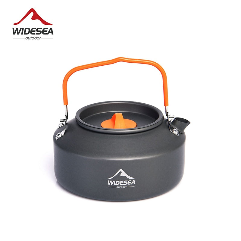 Widesea Camping Coffee Cookware Set Outdoor Tableware Equipment Mug  Kettle Pot Cooking Teapot Filter Rack Cup Cauldron Tourism