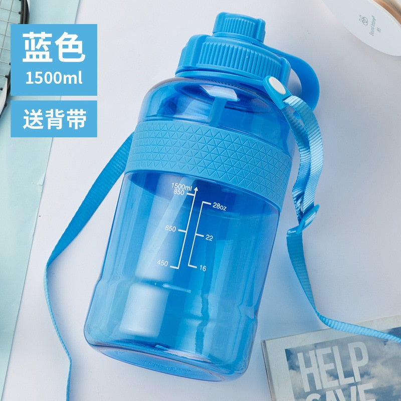 1L 2L 3L Large Capacity Sports Water Bottles Portable Plastic Outdoor Camping Picnic Bicycle Cycling Climbing Drinking Bottles