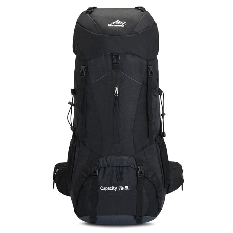 75L Camping Hiking Backpack Climbing Traveling Sightseeing Bags Outdoor Camping Rucksack Waterproof Nylon Backpacks Men Women