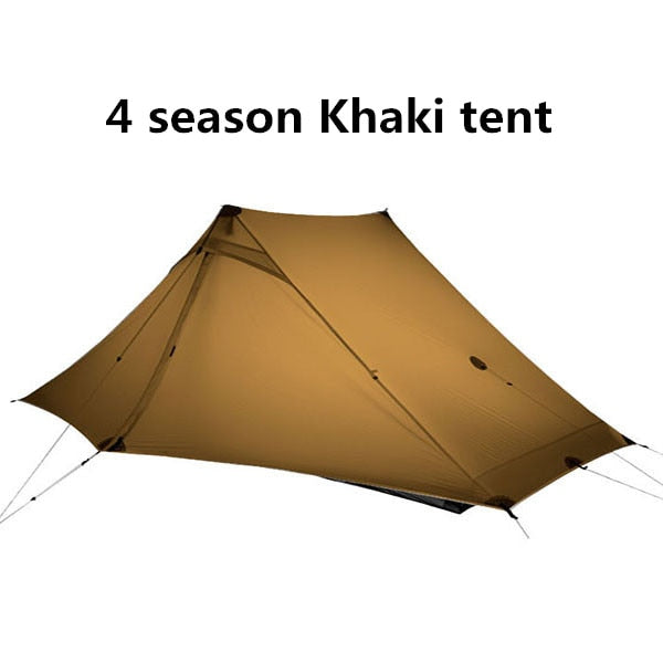 3F UL GEAR Lanshan 2 pro Tent Outdoor 2 Person Ultralight Camping Tent 3 Season Professional 20D Silnylon Rodless Tent