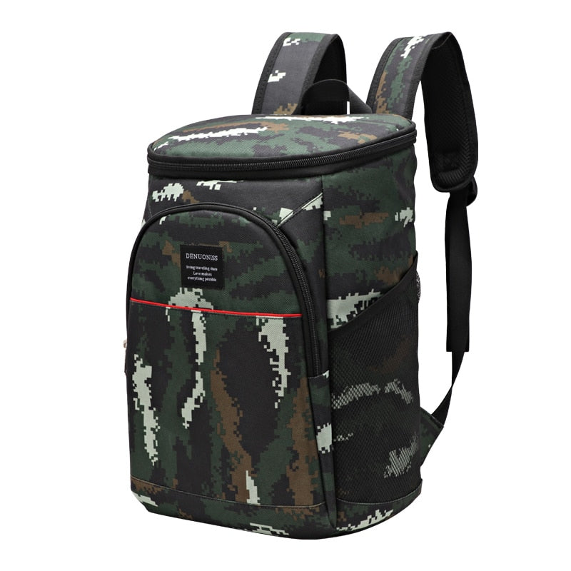 DENUONISS Jungle Camping Big Cooler Bag Soft 100% Leakproof Waterproof Thermal Picnic Bag Isothermal Backpack Army Fresh Bag
