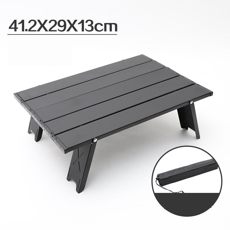 VILEAD Aluminum Picnic Table Folding Tables for Camping Beach Travel Ultralight Camping Table Portable Mini Camping Furnitures
