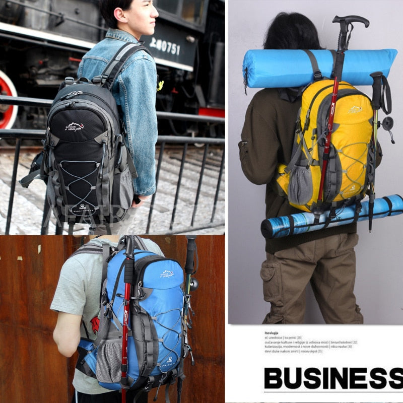 40L Men's Backpack Camping Hiking Trekking Backpacks Travel Backpack Waterproof Tactical Bag Women Men Climbing Bag Big Capacity