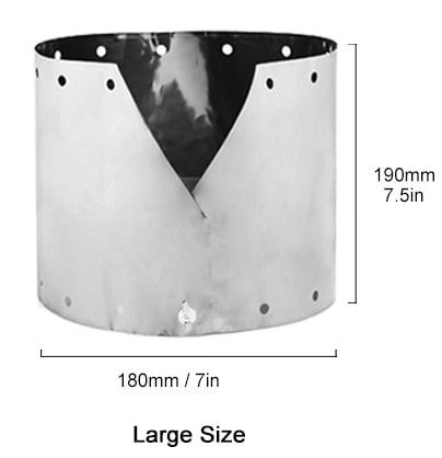 Widesea Titanium Ultra-light Wind Shield For  Gas-burner Alcohol Stove Portable Folding Camping Equipment Outdoor Cooking Guard