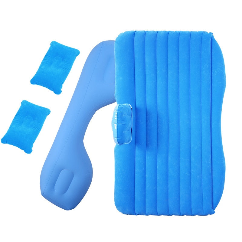Bymaocar Inflatable car mattress  outdoor camping inflatable bed PVC flocking Multifunctional Car inflatable bed car accessories