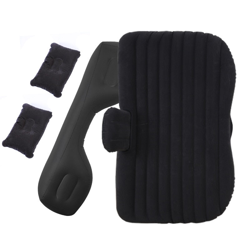 Bymaocar Inflatable car mattress  outdoor camping inflatable bed PVC flocking Multifunctional Car inflatable bed car accessories
