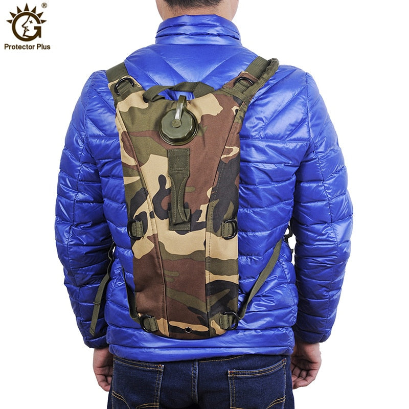 3L Tactical Hydration Backpack Military Water Bag Pouch Outdoor Running Cycling Camping Rucksack for Women Men Drinking System