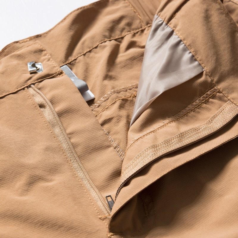 Outdoor Men Tactical Lightweight Zip Off Quick Drying Stretch Convertible Cargo Pants Shorts Bottom For Hiking Camping 8802