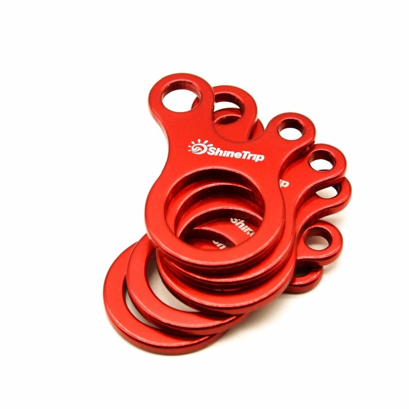 Camping 5pcs 3 Hole Type Aluminium Alloy Rope Tensioner Tent windproof Rope Buckle Camping Equipment Tents Accessories For Outdo