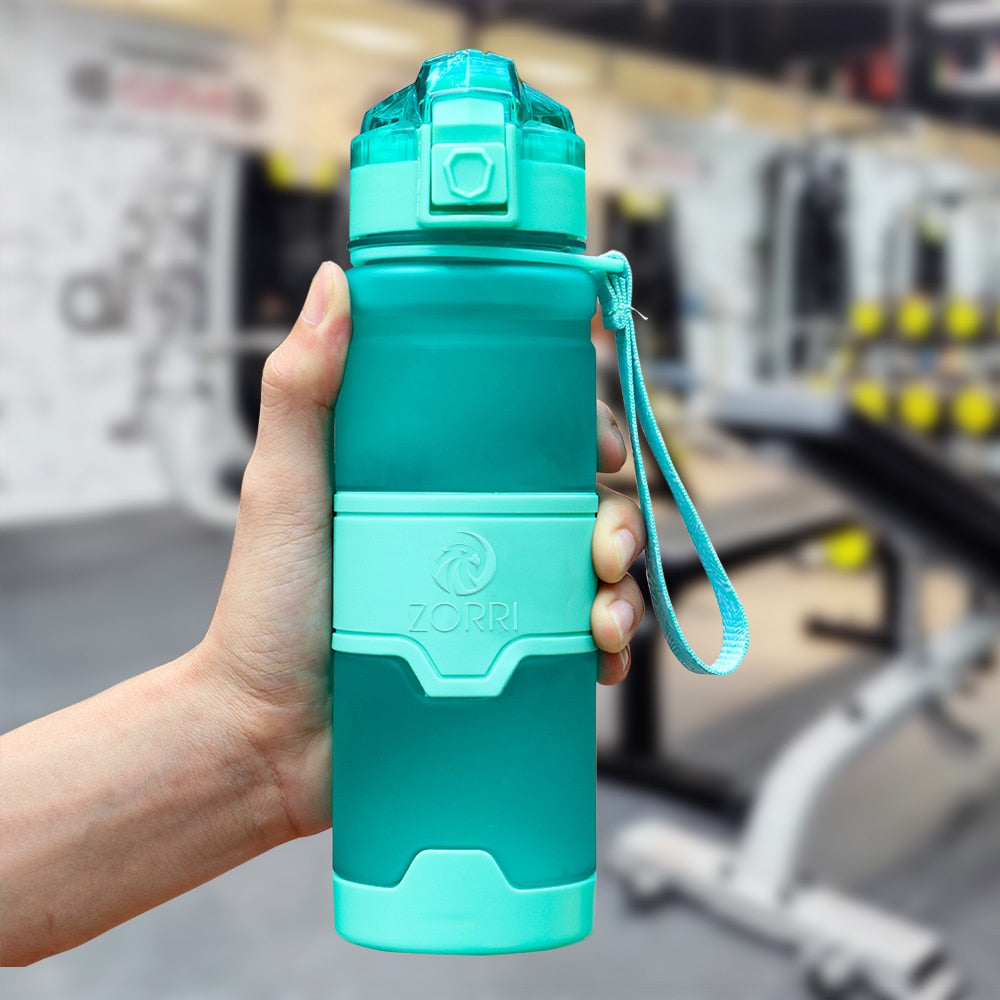 ZORRI Sports Water Bottle Protein Shaker Bpa Free Eco-Friendly Portable Gym Hiking Drinkware Bottle Gourds Botella De Agua