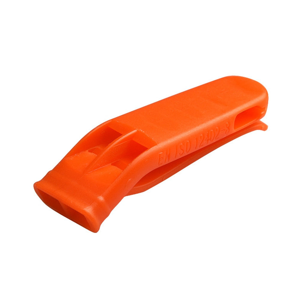 1/5/10pcs Whistle Sports Match Dual Band Whistle Plastic Outdoor Camp Survival Loud Whistle Emergency Multifunction Equipment