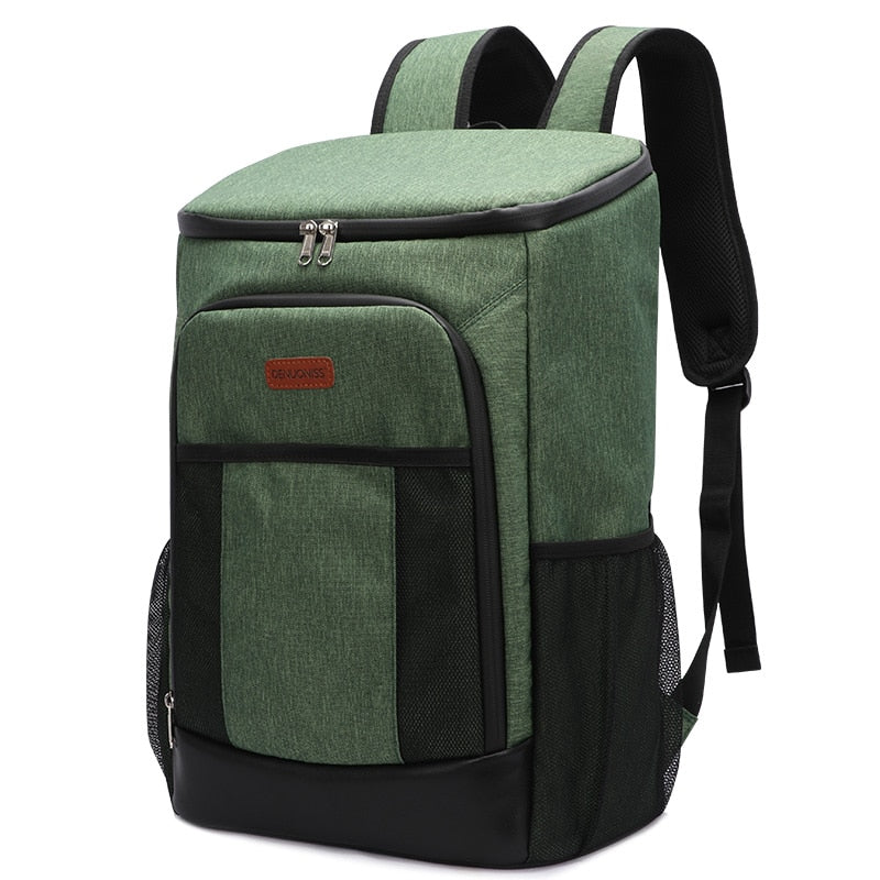 DENUONISS Jungle Camping Big Cooler Bag Soft 100% Leakproof Waterproof Thermal Picnic Bag Isothermal Backpack Army Fresh Bag