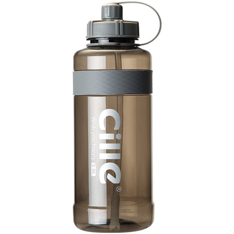 1L 2L 3L Large Capacity Sports Water Bottles Portable Plastic Outdoor Camping Picnic Bicycle Cycling Climbing Drinking Bottles