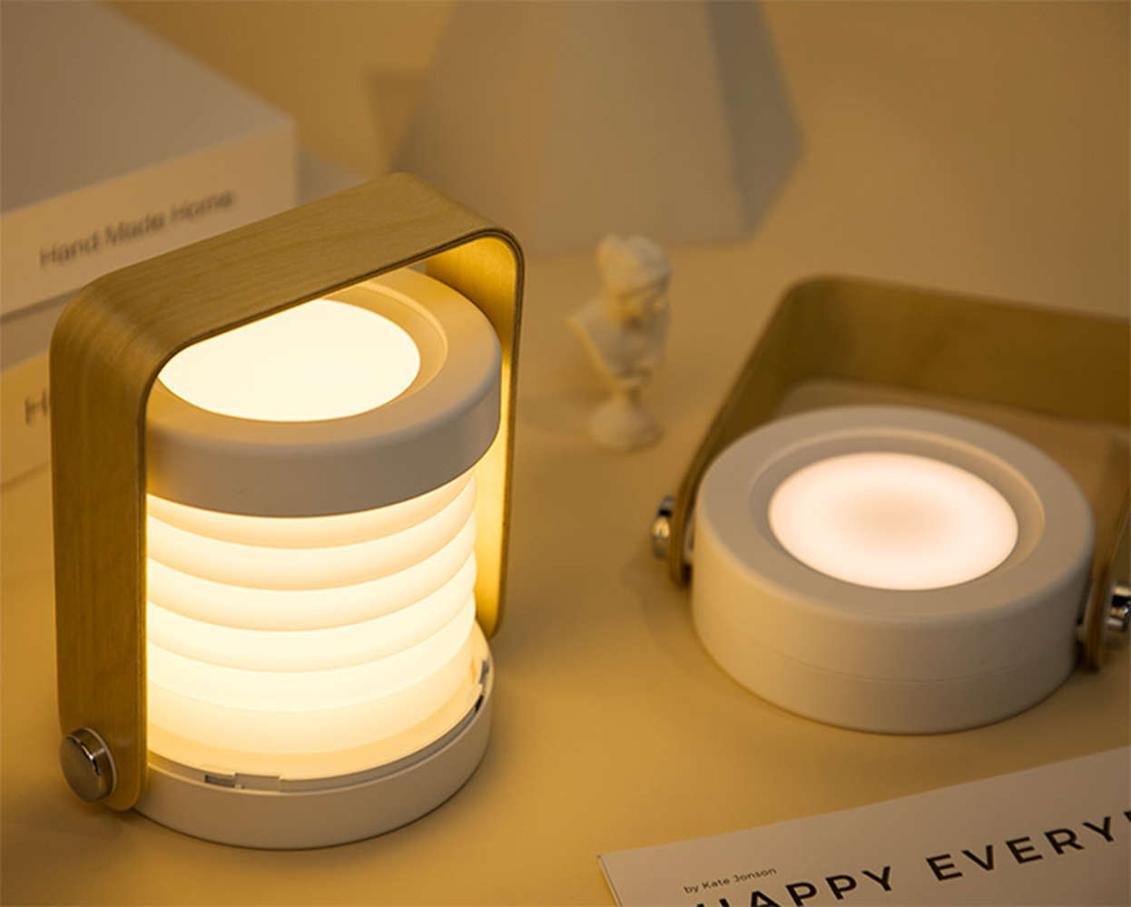 Multifunction Portable LED Night Light USB Rechargeable Foldable Hangable Lantern Desk Table Lamp Indoor Outdoor Camping Light