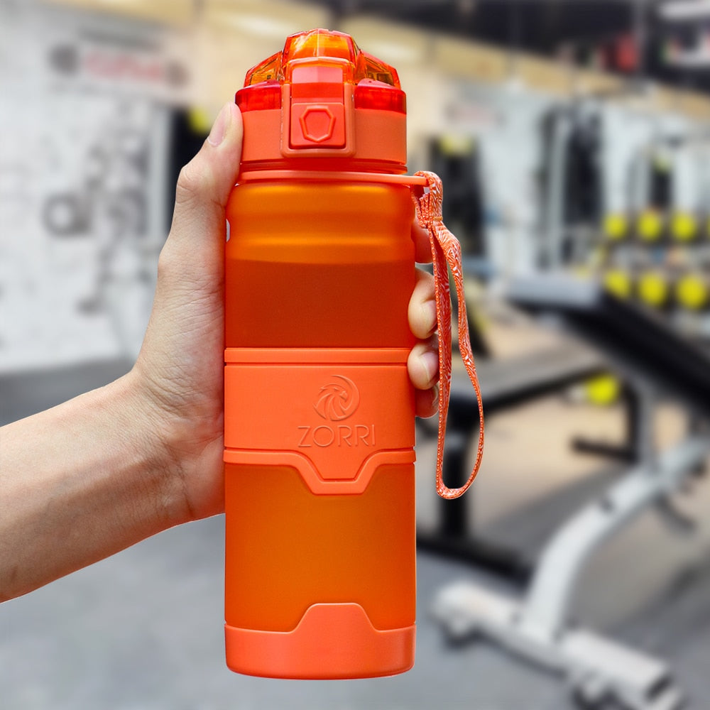 ZORRI Sports Water Bottle Protein Shaker Bpa Free Eco-Friendly Portable Gym Hiking Drinkware Bottle Gourds Botella De Agua