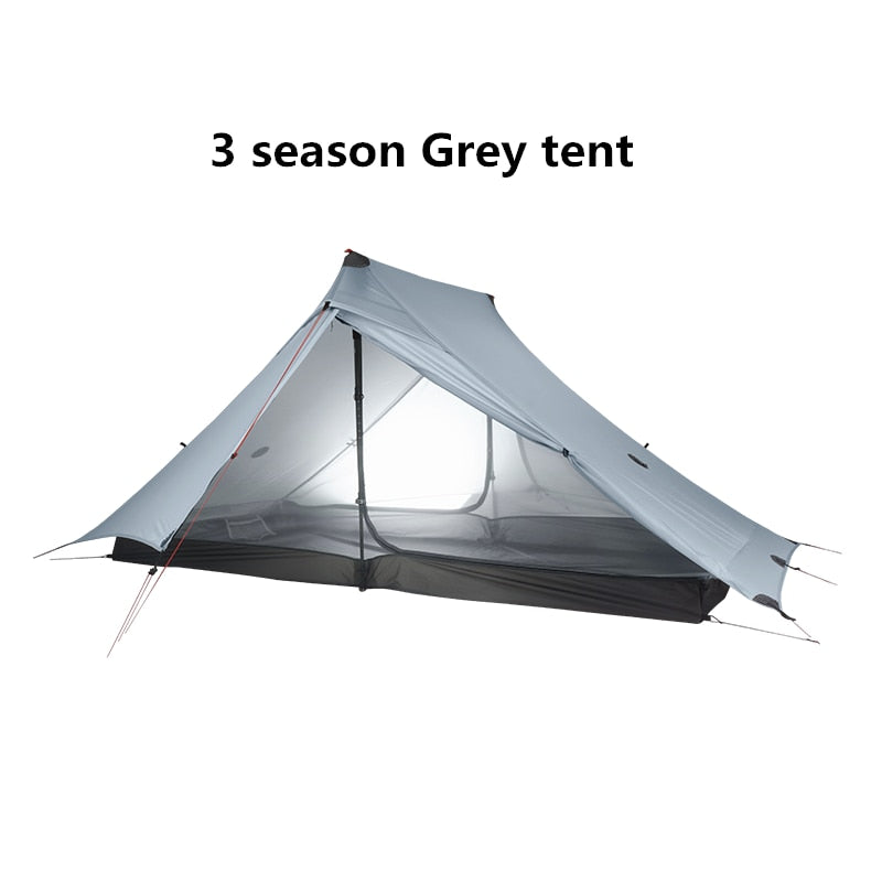 3F UL GEAR Lanshan 2 pro Tent Outdoor 2 Person Ultralight Camping Tent 3 Season Professional 20D Silnylon Rodless Tent