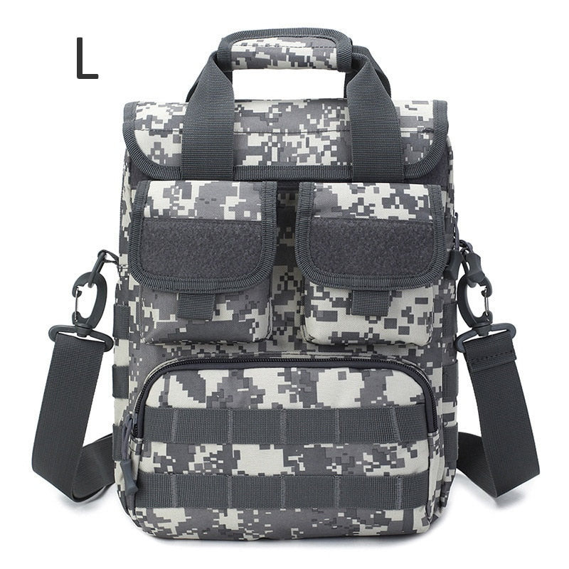 Men Tactical Handbag Laptop Military Bag Shoulder Crossbody Bags Camouflage Molle Hunting Camping Hiking Sports Outdoor XA318D