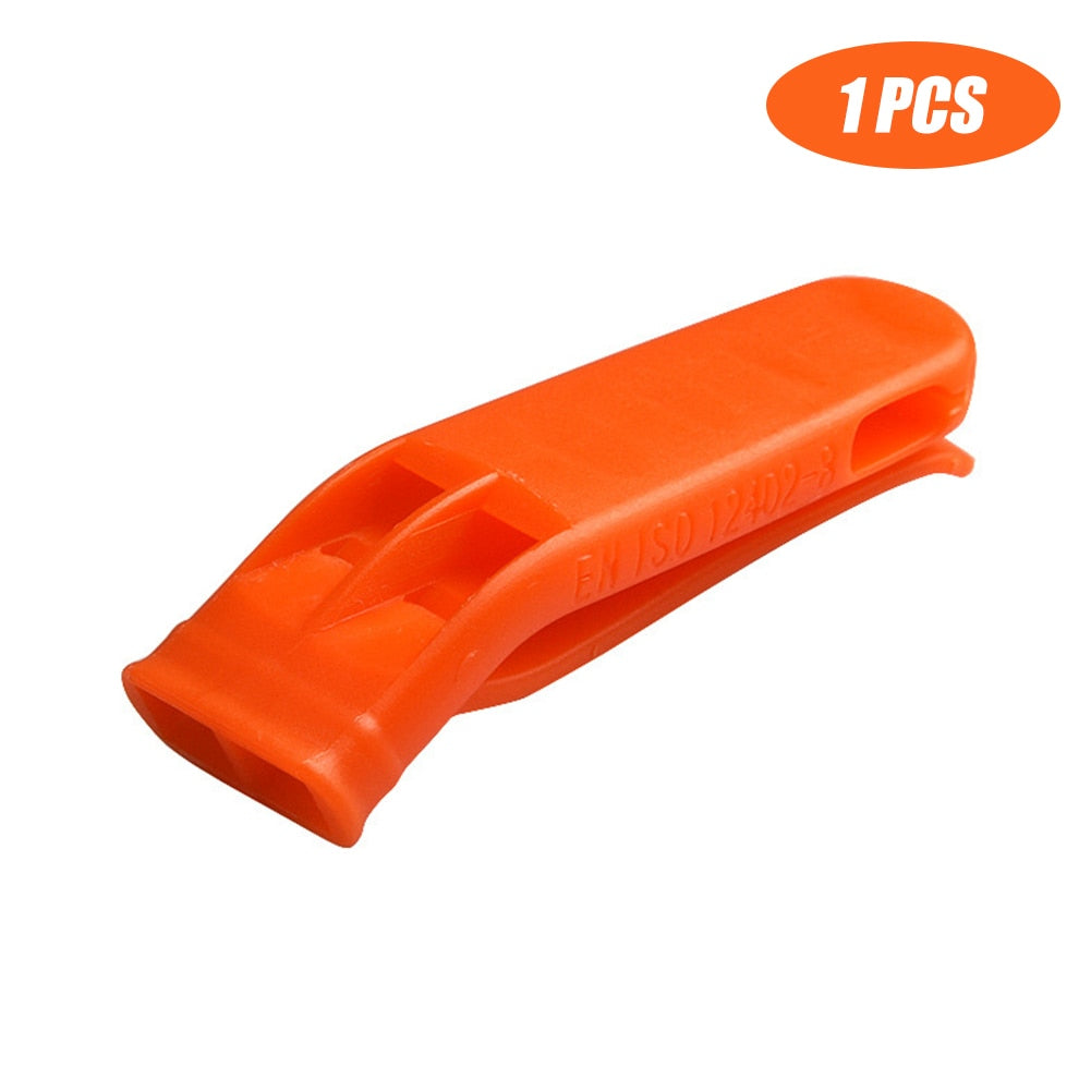 1/5/10pcs Whistle Sports Match Dual Band Whistle Plastic Outdoor Camp Survival Loud Whistle Emergency Multifunction Equipment