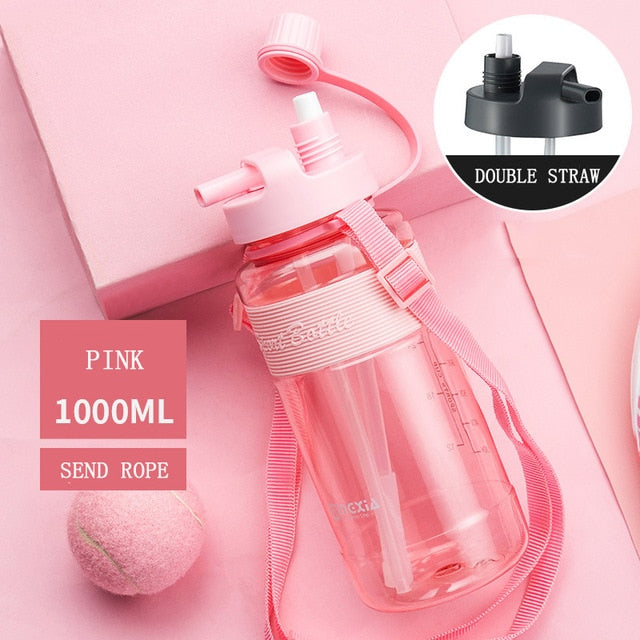 1L 2L 3L Large Capacity Sports Water Bottles Portable Plastic Outdoor Camping Picnic Bicycle Cycling Climbing Drinking Bottles