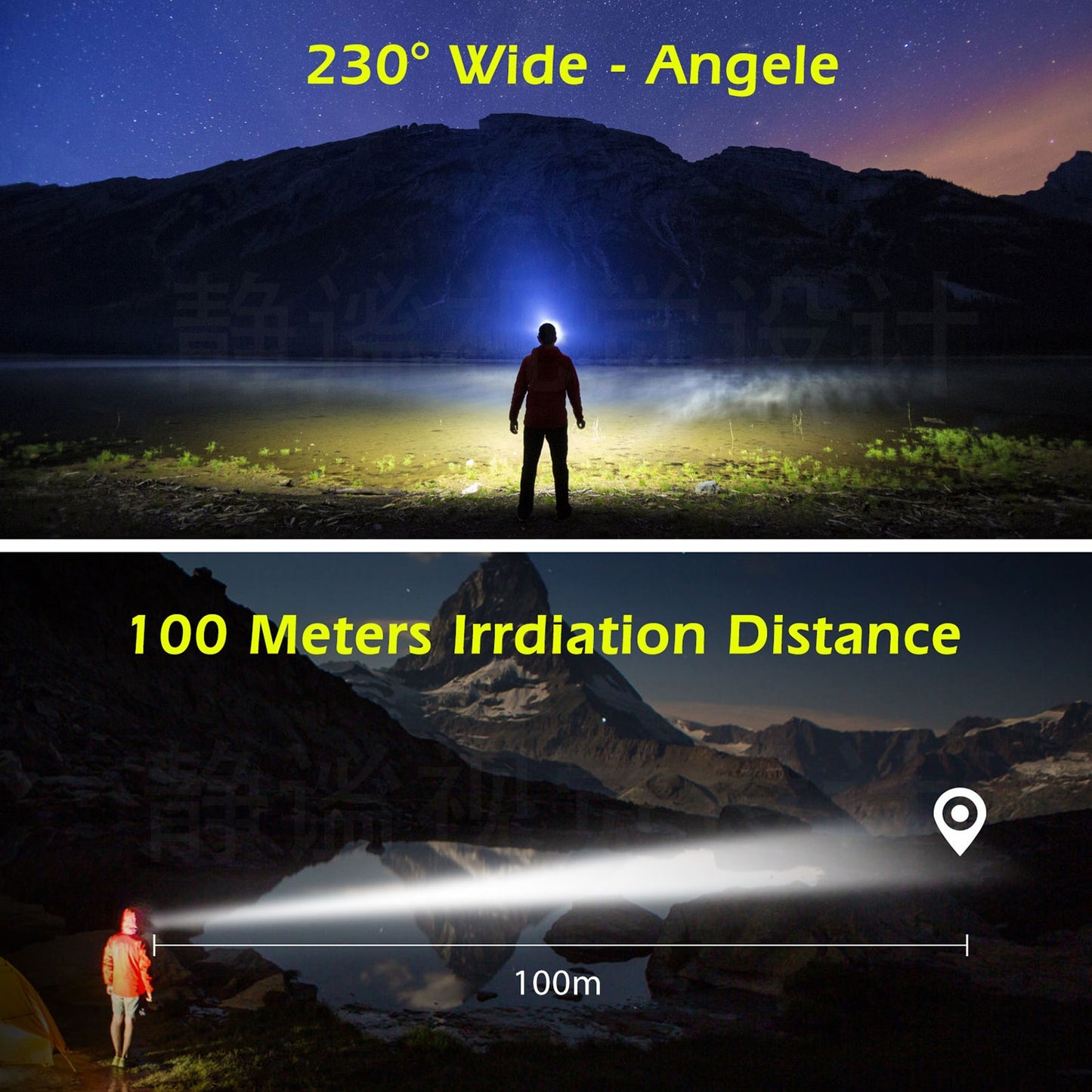 1/2/3PCS LED Induction Headlamp Camping Search Light USB Rechargeable Headlight Led Head Torch Work Light With Built-in Battery