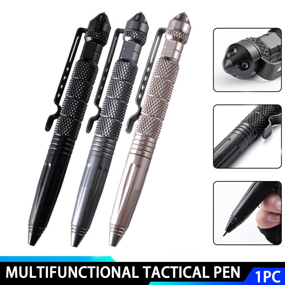 Multifunctional Mini Pocket Anti-skid Signature Tactical defensa personal Pen Outdoor Sports Camping Self-defense Supplies