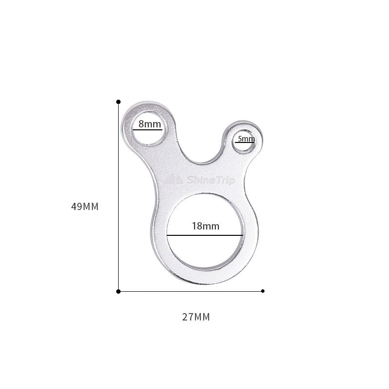 10pcs Quick Knot Tent Wind Rope Buckle 3 Hole Antislip Camping Hiking Tightening Hook Wind Rope Buckles