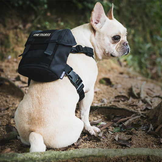 OneTigris EUREKA K9 Backpack Small Dog Treat Tote Pack + Litter Bag Exit for Small Dog Travel Camping