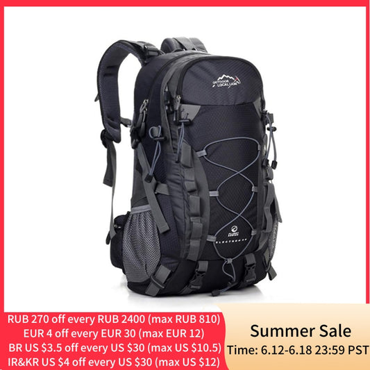 40L Men's Backpack Camping Hiking Trekking Backpacks Travel Backpack Waterproof Tactical Bag Women Men Climbing Bag Big Capacity